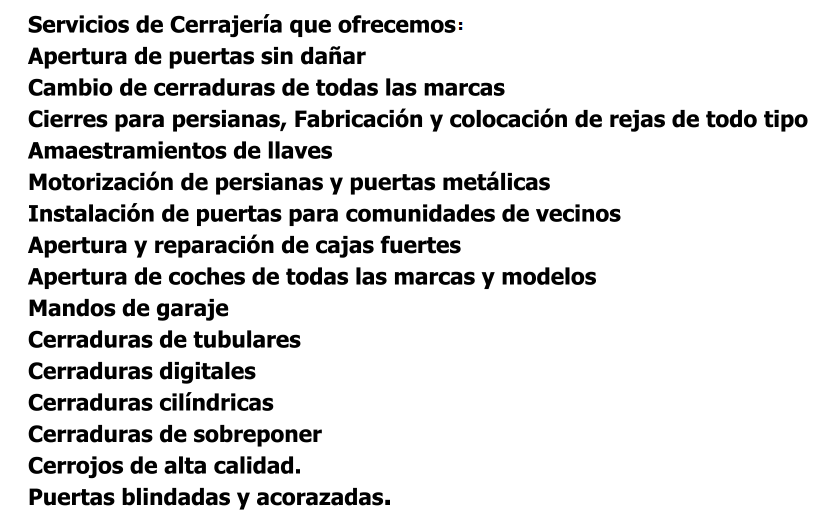 Nuestros Servicios en Málaga