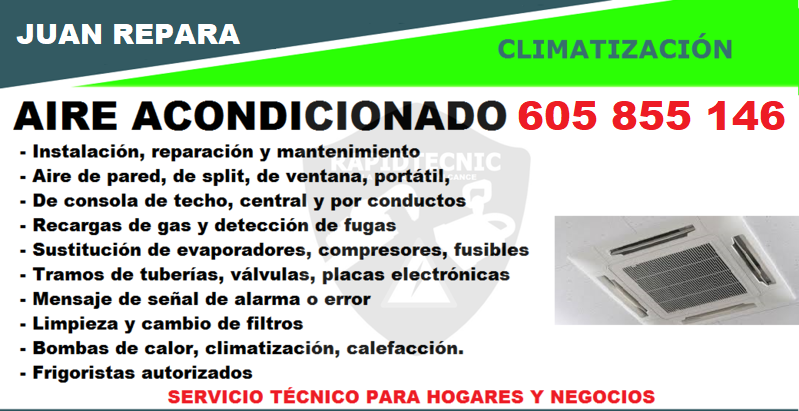 Reparación de aire acondicionado en Playa de Islantilla
