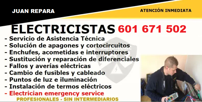 Electricistas Urbanización Cabo Romano, San Javier