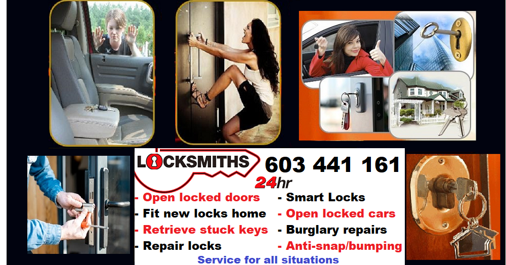 Locksmith opening doors
